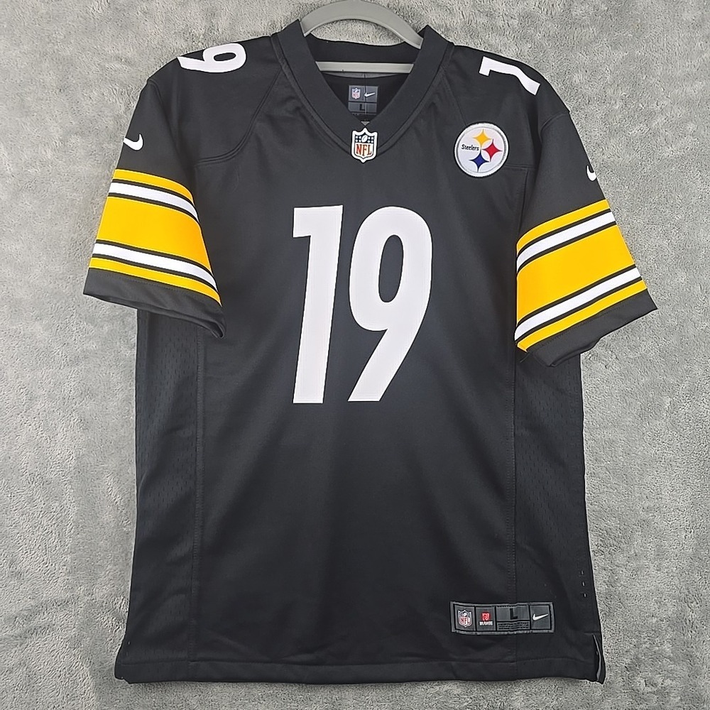 2015 Pittsburgh Steelers Juju Smith-Schuster #19 NFL Black Jersey Nike Youth L